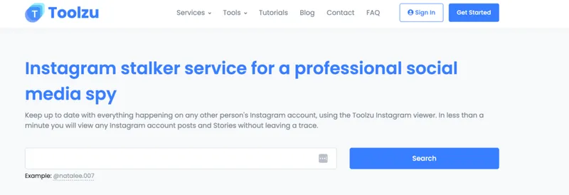 Toolzu review: Instagram stalker service and profile viewer