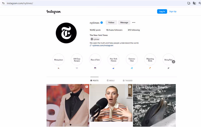 Come usare il browser per vedere Instagram senza un account  