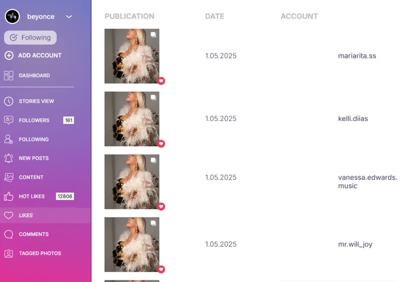 View likes on Instagram