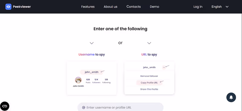 Peekviewer username search