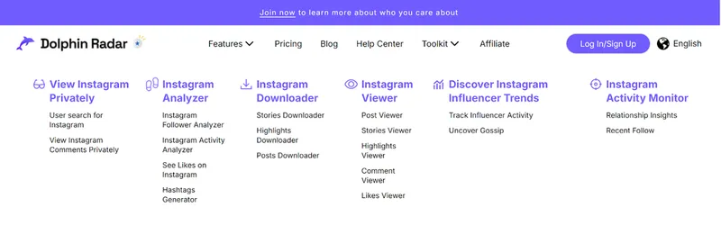 Screenshot showing Dolphin Radar features