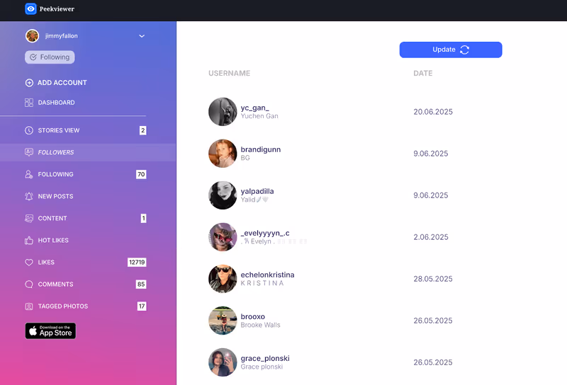 Peekviewer: demonstrating its user space