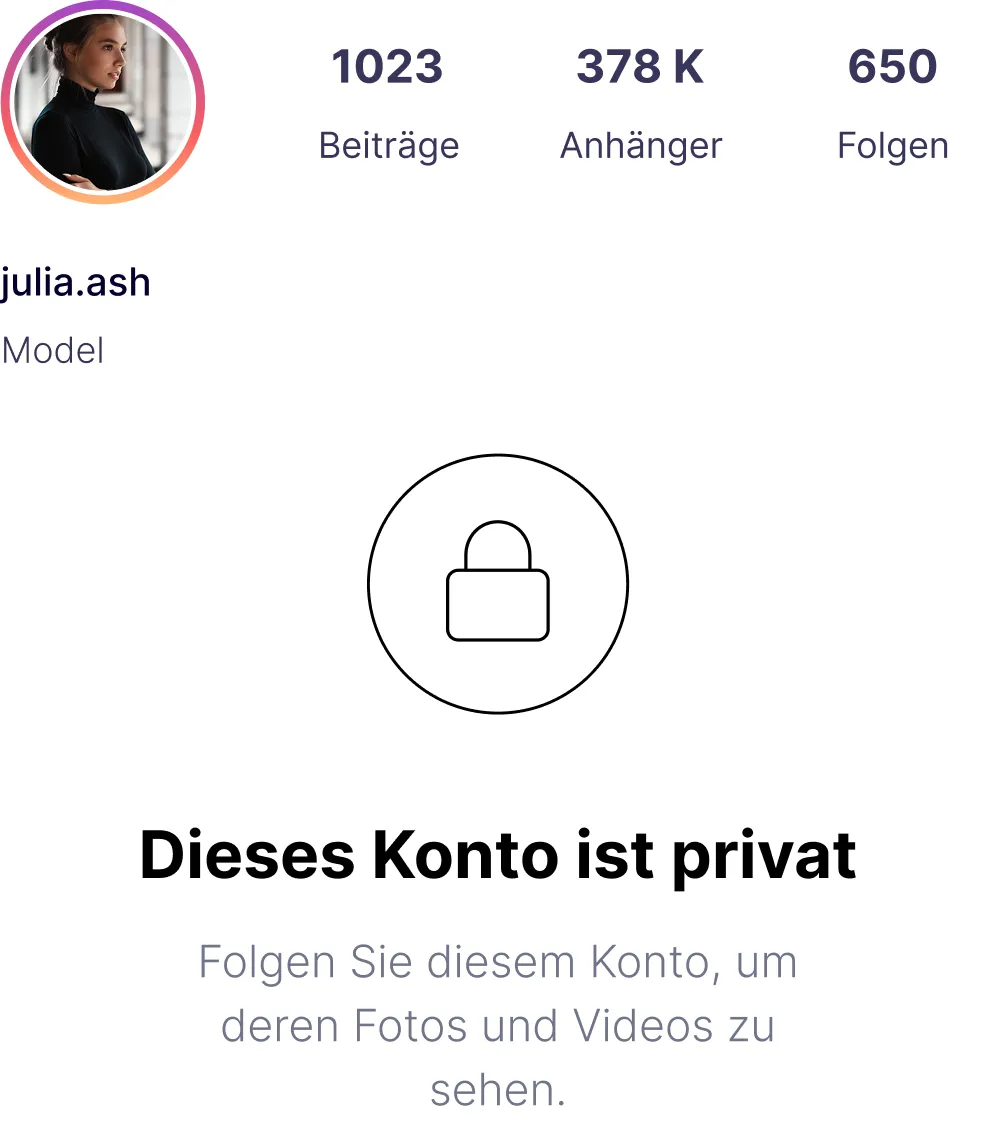 Private Instagram Account Image