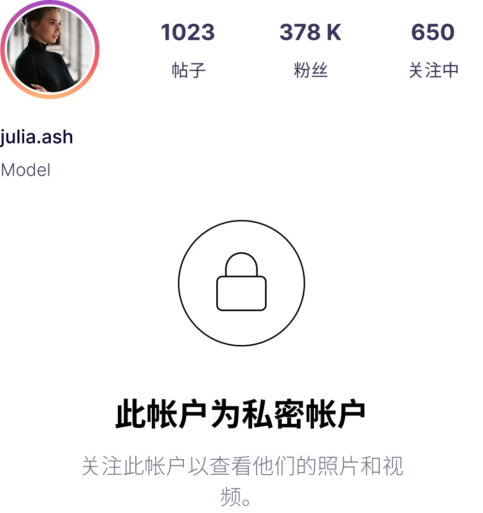 Private Instagram Account Image